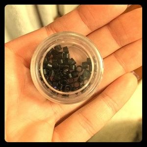 Black large silicone micro links